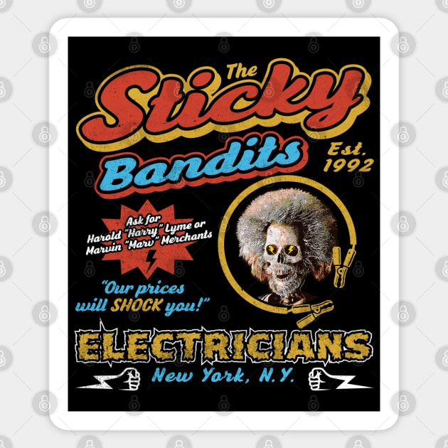 Sticky Bandits Electricians Sticker by Alema Art